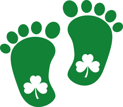 Baby Feet Shamrock