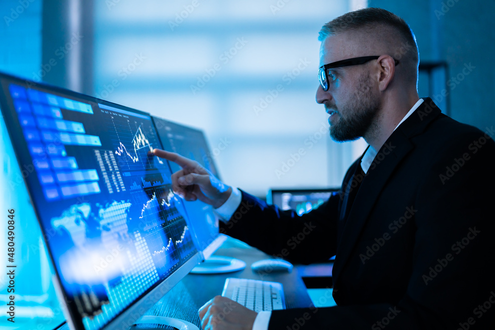Aufkleber KPI Data Predictive Analytics Dashboard