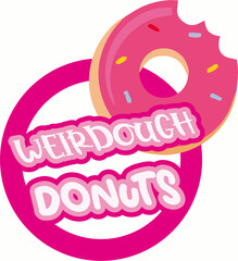Obraz premium logo donuts