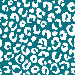 Abstract modern leopard seamless pattern. Animals trendy background. Color decorative vector stock illustration for print, card, postcard, fabric, textile. Modern ornament of stylized skin