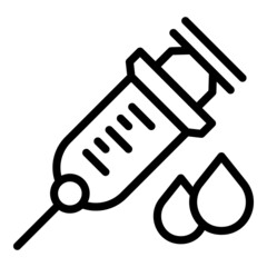 Nurse injection icon outline vector. Help service