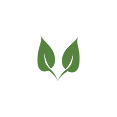 logos of green leaf tree for the environment healthy