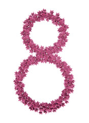 Shrub grass field shape eight number