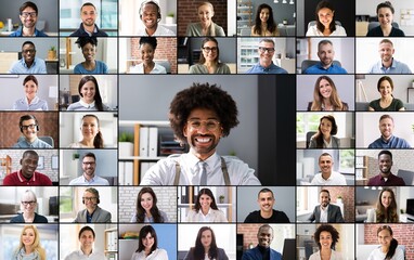 Online Video Conference Meeting Call Screen