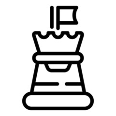 Business idea icon outline vector. Strategy solution