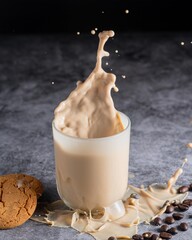 Iced coffee splash. 