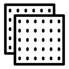 Home block icon outline vector. House cement