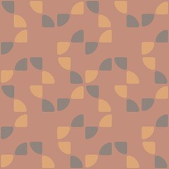 Rounded abstract seamless pattern - accent for any surfaces.