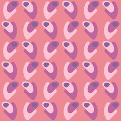 Rounded abstract seamless pattern - accent for any surfaces.