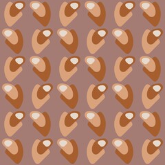 Rounded abstract seamless pattern - accent for any surfaces.