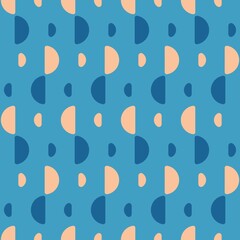 Rounded abstract seamless pattern - accent for any surfaces.