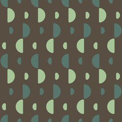 Rounded abstract seamless pattern - accent for any surfaces.