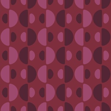 Rounded abstract seamless pattern - accent for any surfaces.