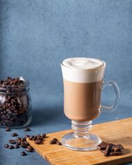Cup of coffee with cream