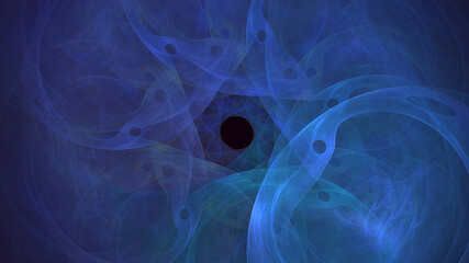 3D rendering abstract multicolor fractal light background