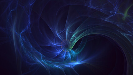 3D rendering abstract multicolor fractal light background
