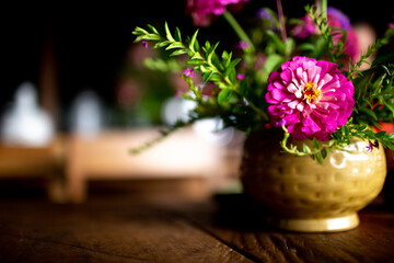 beautiful flower on the vase