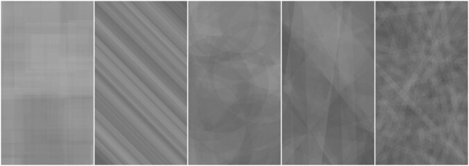 Set Of Grey Abstract Geometric Background. Vector Illustration, Eps 10.