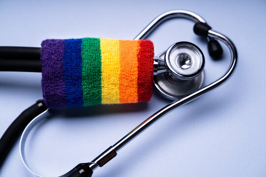 Stethoscope And Rainbow Flag