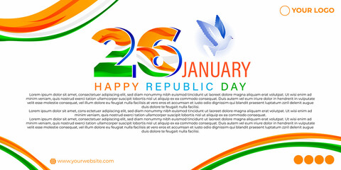 vector illustration for Indian happy republic day