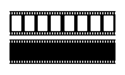 Film strip vector cartoon, movie reel