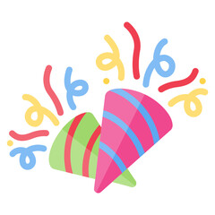 Confetti flat icon