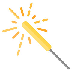 Sparkler flat icon