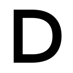 Capital letter d