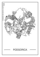 sketch of the world MONTENEGRO PODGORICA CAPITAL