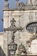 Fototapeta na wymiar detail of the facade of Aveiro Cathedral, Also known as the Sao Domingos Church in Aveiro, Portugal