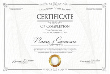 Certificate or diploma modern design template - obrazy, fototapety, plakaty