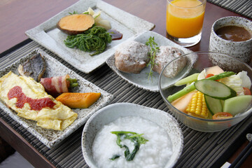 breakfast in a hotel
