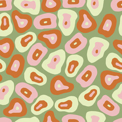 seamless abstract pattern background with hand draw curve shape like a rainbow , kids pattern