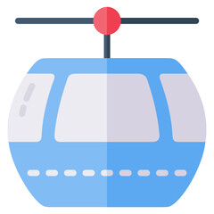 Cable Car flat icon