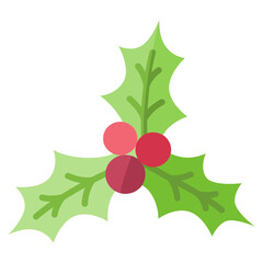 Mistletoe flat icon