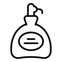 Pet dispenser soap icon outline vector. Dog spa