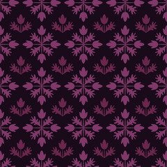 Seamless floral  vinousbackground in Damascus style