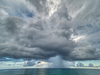 storm over the sea