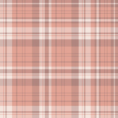 Seamless pattern in light and dark pink colors for plaid, fabric, textile, clothes, tablecloth and other things. Vector image.