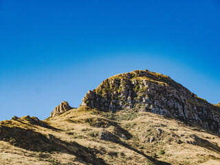 mountain landscape with blue sky