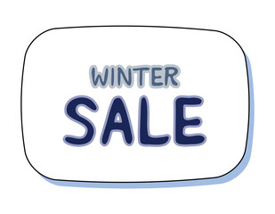 ウインターセール　ベクターイラスト　見出し