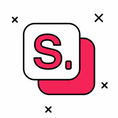 Filled outline Bingo icon isolated on white background. Lottery tickets for american bingo game. Vector