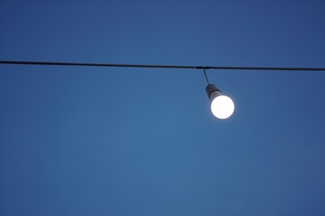 street lamp on the wall