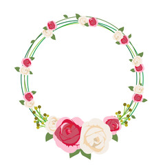 floral template vector illustration design suitable for wedding decoration and party illustration