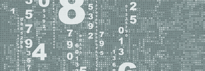 abstract background with numbers	
