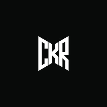 CKR letter logo creative design. CKR unique design
