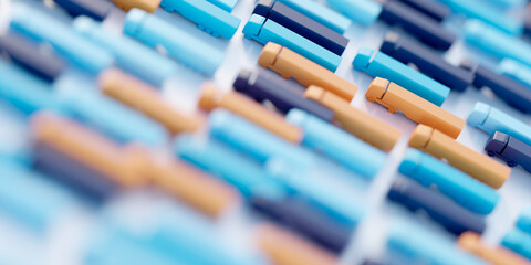 The best transportation service from your logistics partner; original 3d rendering