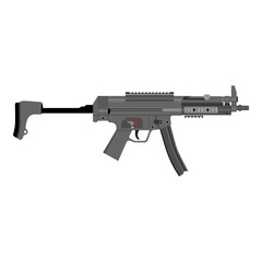 Vector illustration MP5 submachine gun