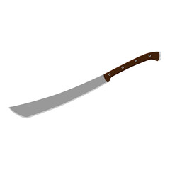 Machete vector isolated on white background