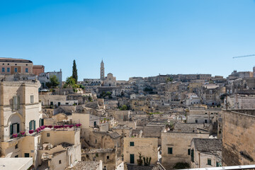 Matera Basilicata streets panorama